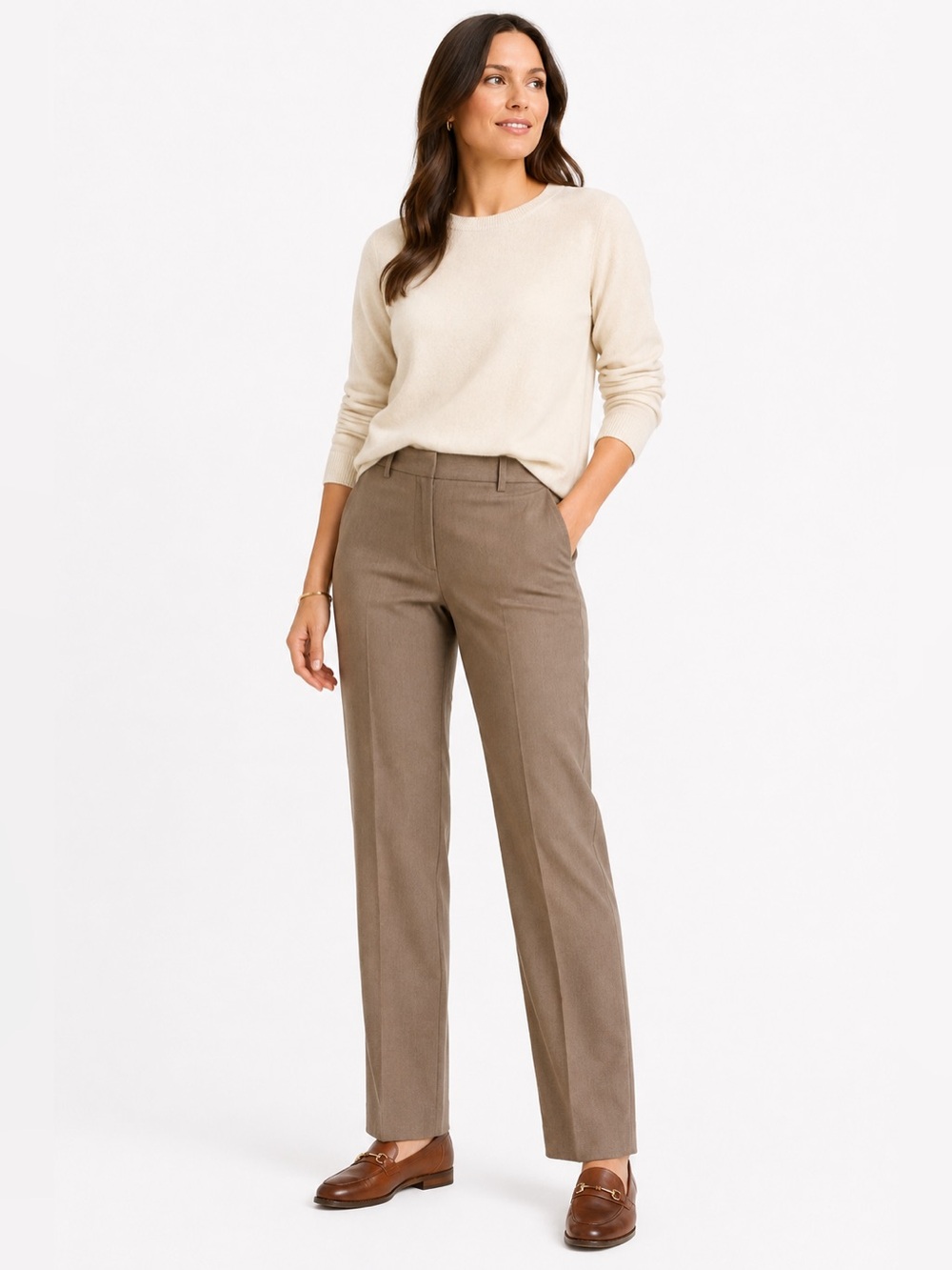 Talbots Windsor Pants Womens 2 Wool Straight Leg Dress Trousers Career Capsule